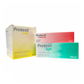 ست قالبگیری سه جزئی Protesil: یک قوطی بنفش پوتی، یک اکتیواتور لولهای و یک واش آبی ـ مخصوص قالبگیری دقیق دندانپزشکی - panamal.ir