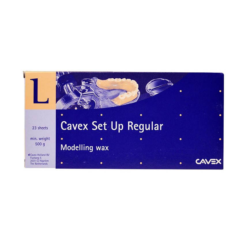 موم ورقه‌ای Cavex ۵۰۰ گرمی | بسته اصلی Cavex با رنگ صورتی/قرمز | مخصوص پروتز و مدلسازی دندانپزشکی | panamal.ir