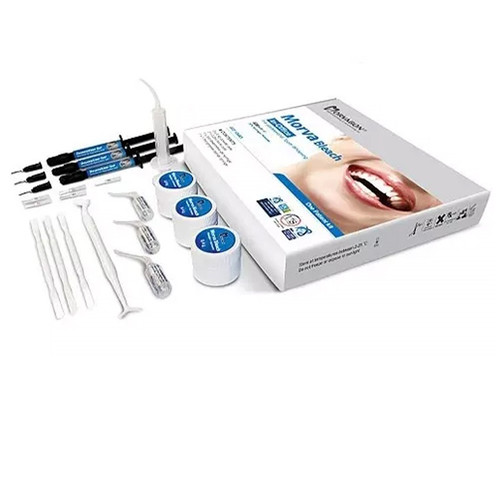 کیت بلیچینگ آفیس ۴۵ درصد مروابن | Marvabon Office Bleaching Kit 45% | پک کامل سفیدکننده سریع دندان شامل ژل، سرنگ، ژل محافظ لثه و اپلیکاتور | بسته بندی تخصصی مخصوص مطب دندانپزشکی panamal.ir