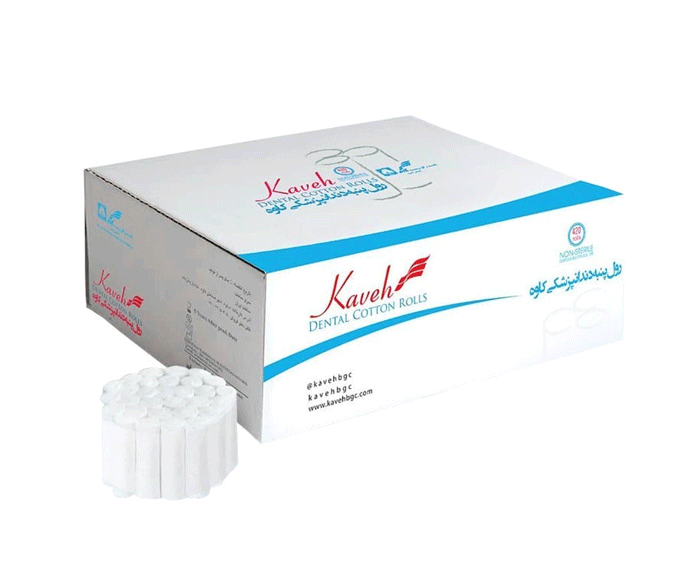رول پنبه کاوه ۴۲۰ عددی | بسته پنبه دندانپزشکی سفید و شفاف با برند Kaveh | مناسب مطب و کلینیک | panamal.ir