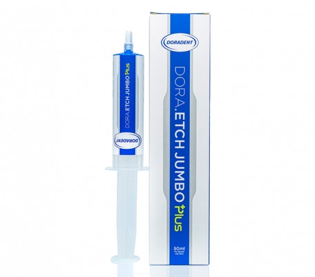 ژل اسید اچ ۳۵ درصد دورادنت Dora.Etch Plus – سرنگ بزرگ با رنگ آبی آسمانی و لیبل DoraDent مخصوص باندینگ و ترمیم | panamal.ir