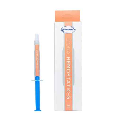 ژل انعقاد خون شفاف دندانپزشکی دورادنت (DORA.HEMOSTATIC-G) در سرنگ شفاف؛ فاقد رنگ، مناسب قالبگیری و جراحی لثه | panamal.ir