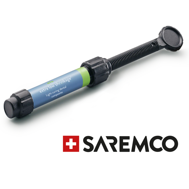 کامپوزیت سارمکو | Saremco Composite Syringe سوئیسی | بستهبندی اصلی، سرنگ ۴ گرمی یا یونیورسال مناسب ترمیمهای قدامی و خلفی | panamal.ir