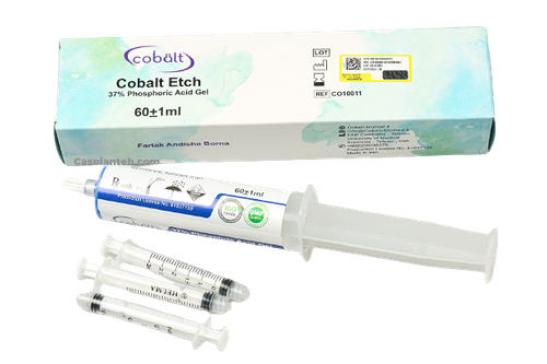 اسید اچ پلیمری جامبو کبالت | بسته بندی بزرگ (جامبو) ژل اچ با برچسب Cobalt، رنگی (آبی/سبز) و سرنگ یا کانولای مخصوص اپلیکیشن | مخصوص باندینگ قوی کامپوزیت | panamal.ir