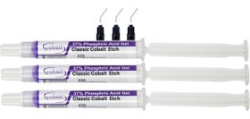 اسید اچ سیلیکایی کبالت | سرنگ آبی یا سبز حاوی ژل اچ با برچسب Cobalt و سر اپلیکاتور جهت مصرف بالینی | مخصوص اچ سطح دندان و آمادهسازی ترمیم | panamal.ir