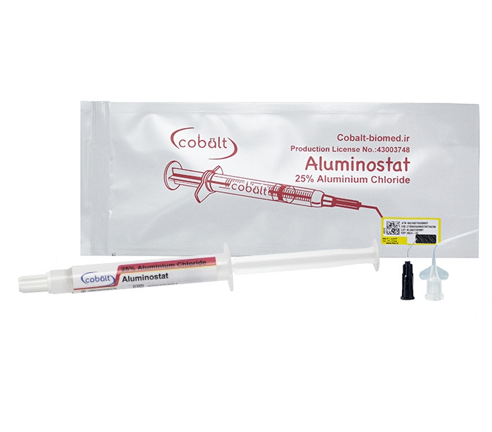 ژل هموستات کبالت | سرنگ دندانپزشکی با کانولای باریک و لیبل Cobalt Hemostatic Gel | کنترل خونریزی لثه حین ترمیم | panamal.ir