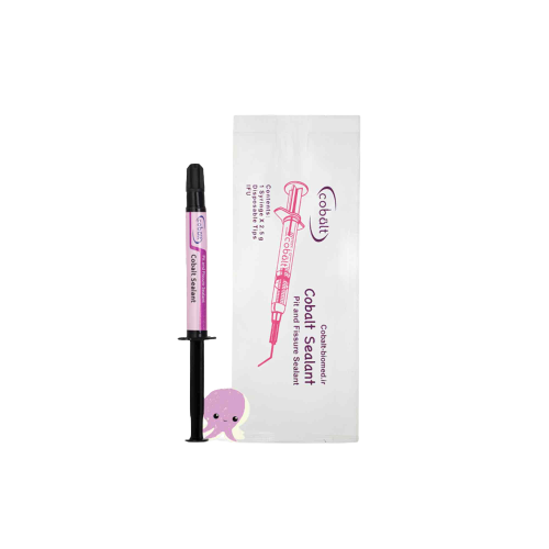 فیشور سیلانت کبالت | سرنگ یا ویال حاوی فیشور سیلانت با بستهبندی کبالت و اپلیکاتور مخصوص | مناسب برای پوشش شیار دندان کودکان | panamal.ir