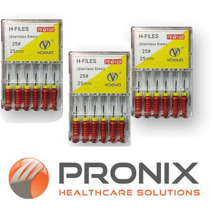 اچ فایل دستی اندو پرونیکس | Pronyx Hand H File سایز ISO | ابزار درمان ریشه دندان panamal.ir