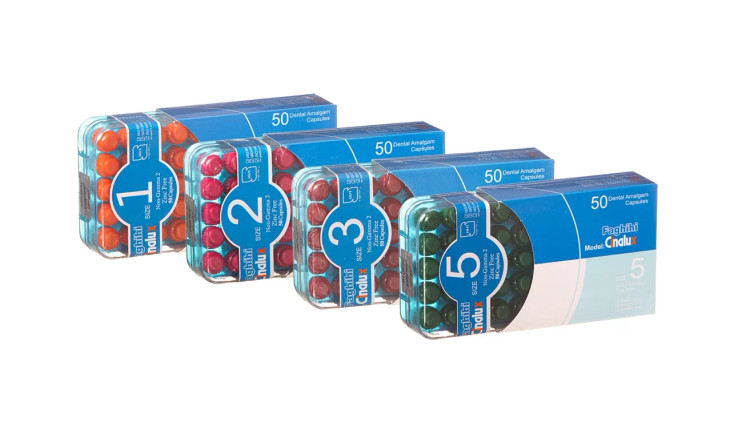 آمالگام کپسولی سینالوکس ۵۰ عددی | Sinalux Dental Amalgam Capsules 50pcs | آمالگام دندانپزشکی مطبی | panamal.ir