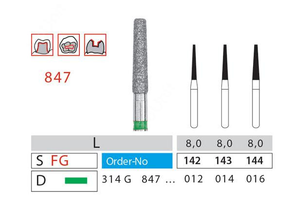 فرز شولدر متوسط ته گرد دیاتیز کد 847 | DiatitZ Shoulder Medium Round End 847 | panamal.ir