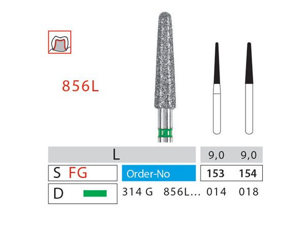 فرز چمفر سرگرد بلند دیاتیز کد 856L | DiatitZ Chamfer Round End 856L | panamal.ir