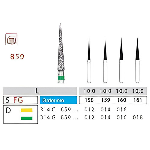 فرز نیدل دیاتیز کد 859 | فرز نوک سوزنی Needle DiatitZ | panamal.ir