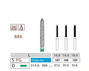 فرز چمفر دیاتیز کد 886 | ابزار آمادهسازی حاشیه چمفر پروتز DiatitZ | panamal.ir