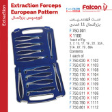 فورسپس ساده بزرگسال فالکن برای کشیدن دندان | ابزار جراحی دندانپزشکی | panamal.ir