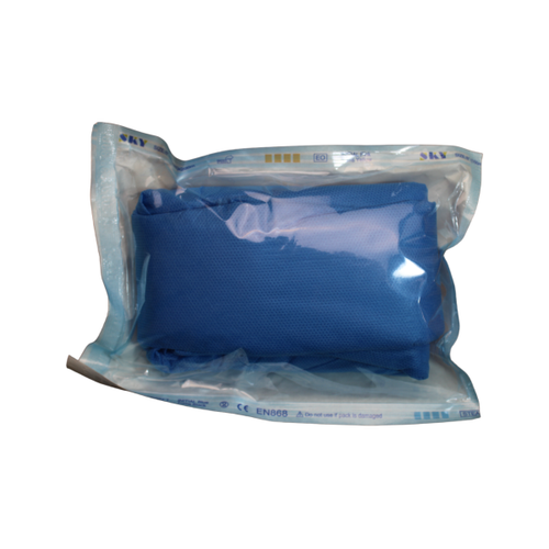 پک استریل پریو (نیمه)، بستهبندی باز شده روی میز جراحی پانامال