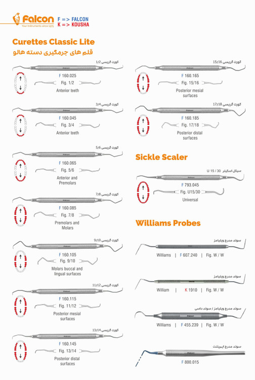 ست ابزار جرمگیری استیل هالو فالکن چیدهشده داخل جعبه