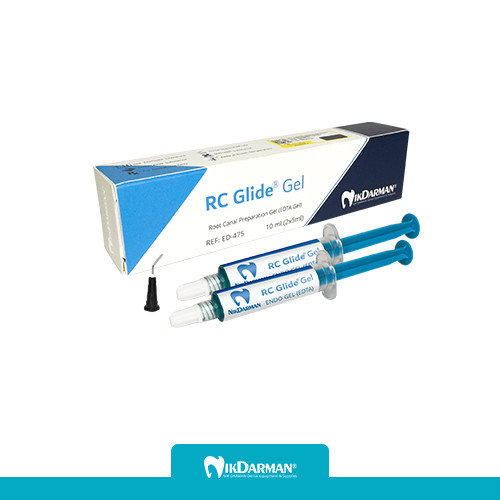 کرم نرم کننده کانال دندان نیک درمان (RC Glide) کنار فایل اندو