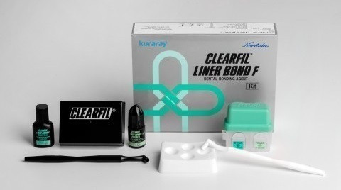 لاینر باند Clearfil Liner Bond Kuraray ژاپن، کیت دو بطری (پرایمر و باند)، محافظت از عاج و آزادسازی فلوراید