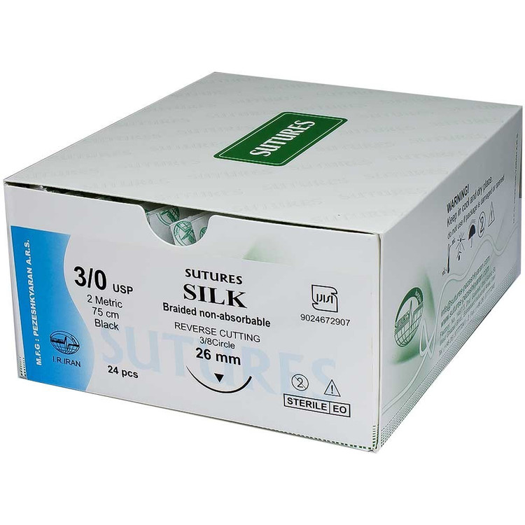 نخ بخیه جراحی دندانپزشکی Sutures (نایلون، سیلک، ویکریل)؛ قابل جذب و غیر قابل جذب.