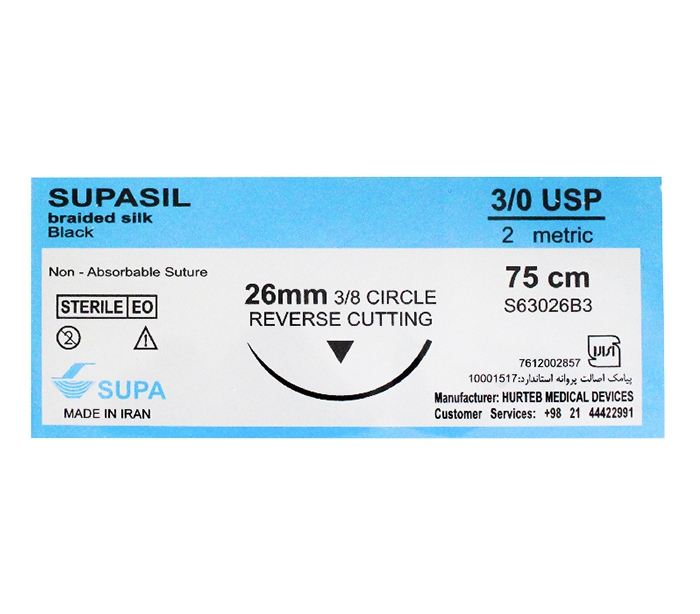 نخ بخیه دندانپزشکی سوپا | Nylon، Silk، PGA |
