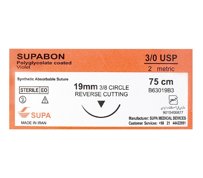 نخ بخیه دندانپزشکی سوپا | Nylon، Silk، PGA