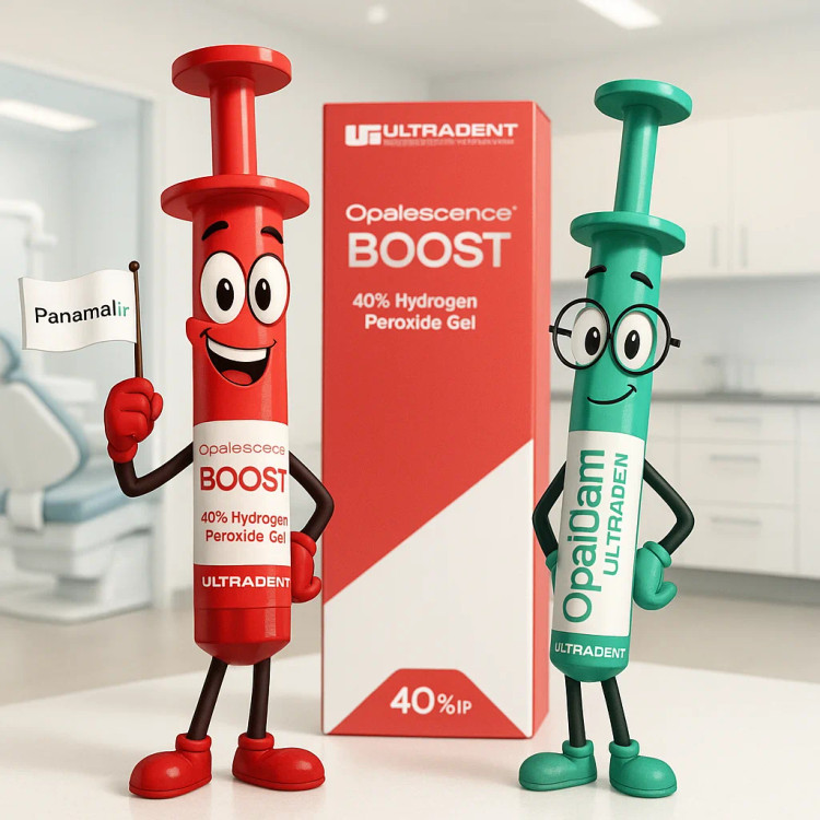 Opalescence Boost Ultradent Single Patient Kit – کیت سفیدکننده دندان تک بیمار، ژل قرمز روشن، پک کامل با لوازم جانبی و لوگوی Ultradent آمریکا | panamal.ir