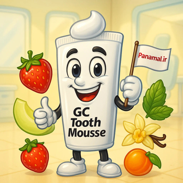 تیوب توس موس Tooth Mousse (original) GC panamal.irطعم نعنا و بیان فناوری CPP‑ACP
