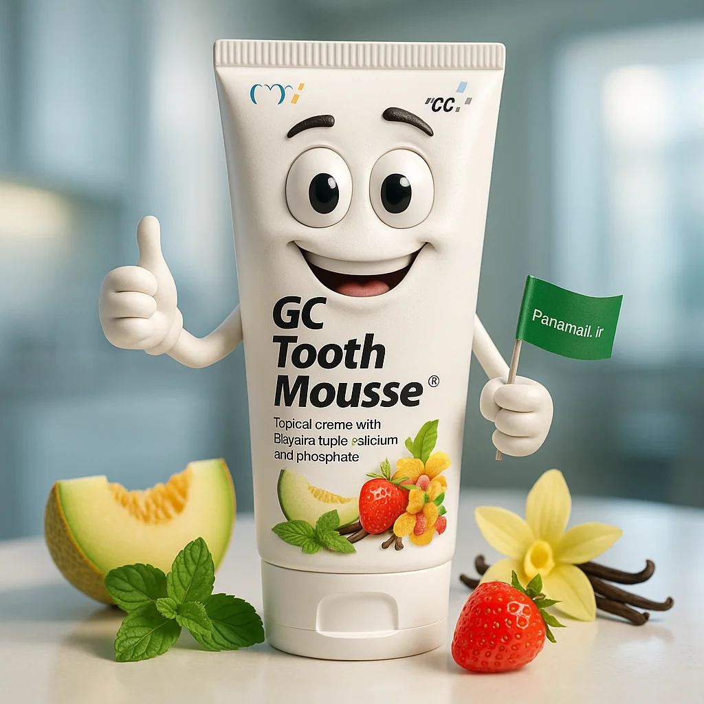 تیوب توس موس Tooth Mousse (original) GC panamal.irطعم نعنا و بیان فناوری CPP‑ACP