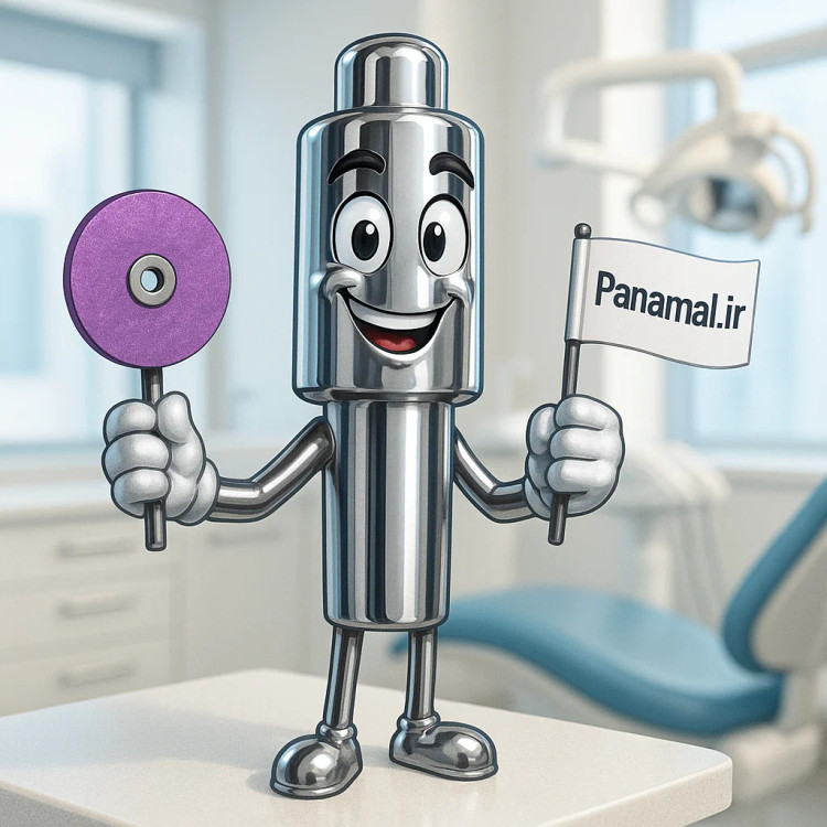 ماندرل فشاری Snap-On برای دیسک پولیش مرکزدار مشابه مدل 3M Sof-Lex Panamal.ir