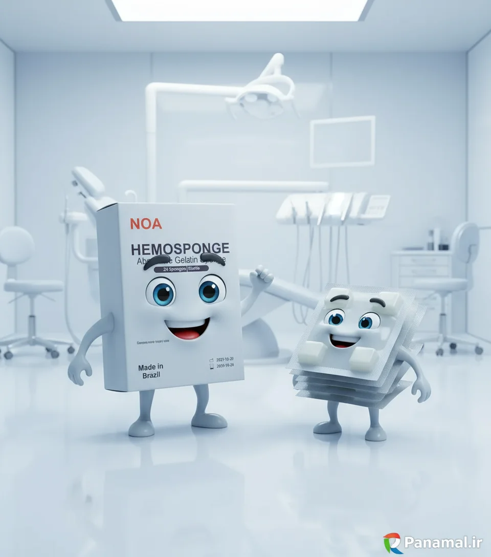 ژل تامپ خونبند اسفنجی NOA دندانپزشکی panamal.ir