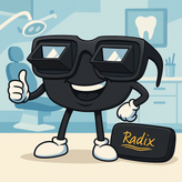 عینک ارگونومیک رادیکس | RADIX Ergonomic Safety Glasses | طراحی سبک و ضدبخار با دسته قابل تنظیم و لنز ضدخش مناسب حرفههای پزشکی و دندانپزشکی | panamal.ir