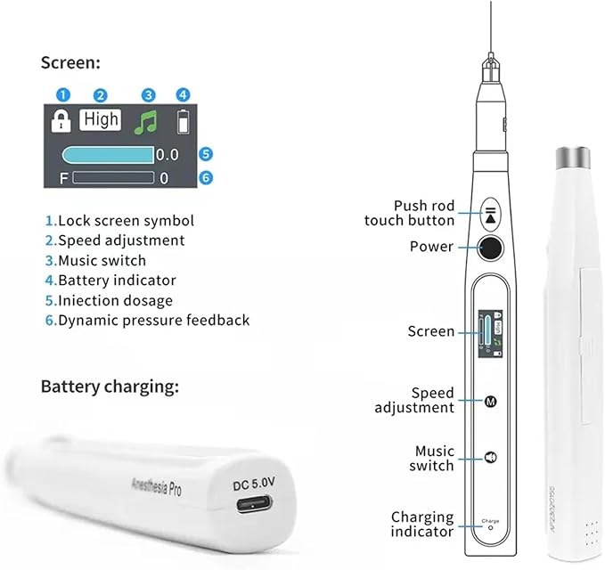 تزریق‌کننده بی‌حسی دندانپزشکی موزیکال panamal.ir